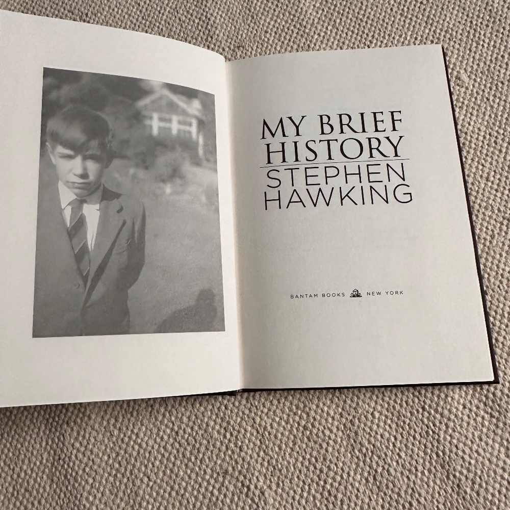My Brief History | Stephen Hawking Personal Memoir (2013 Hardcover)